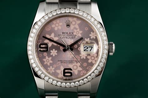 rolex datejust flower dial price